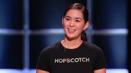 Samantha John presenting Hopscotch on Shark Tank